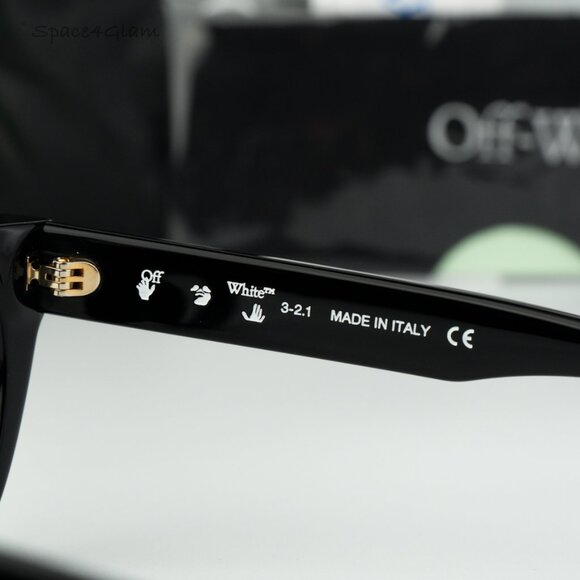 Off-White Men Eyeglasses Black Blue Block Cat Eye STYLE 4 AF 11000 BRAND NEW - Picture 7 of 10